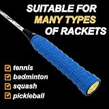 Senston PU Overgrips 5 Pack Perforated Anti Slip Tennis Badminton Squash view 2
