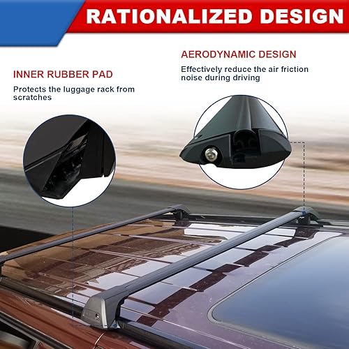 Lockable Cross Bar Fits for 2021 2022 2023 2024 2025 Chevrolet