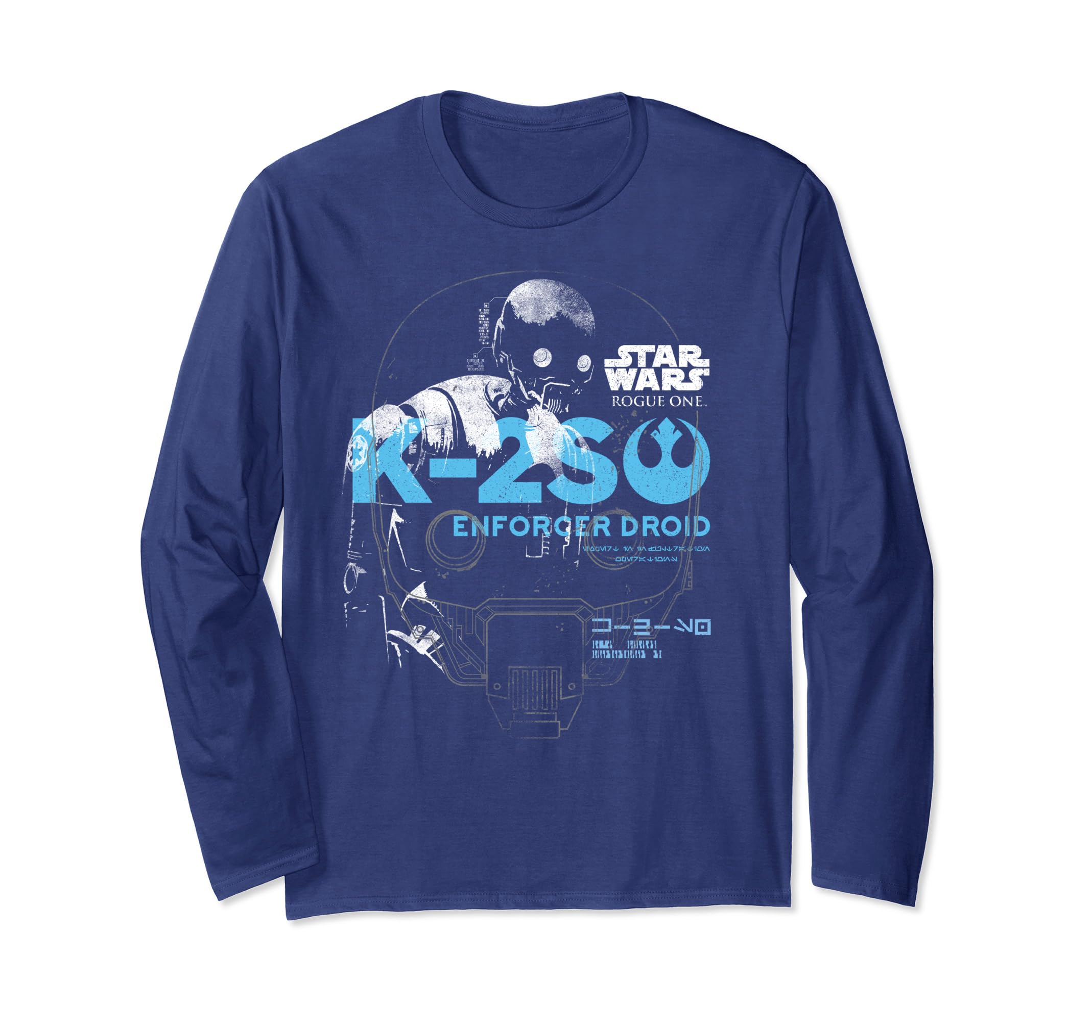 Star Wars Rogue One K2-SO Enforcer Droid Portrait Long Sleeve T-Shirt
