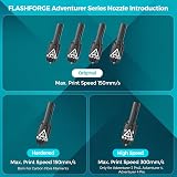 FlashForge 0.4mm 240C High Speed Copper Nozzle for Adventurer 3 4 Series view 2