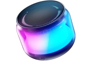 LENRUE Portable Bluetooth Speakers with Colorful Lights, Loud Sound, Small Bluetooth Speaker with Wireless Stereo Pairing, Mini Gifts for Kids, Teen, Girls, Boys, Women