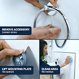 GROHE Start QuickFix Towel Ring Stainless Steel Look 200 mm 41174DC0 view 5