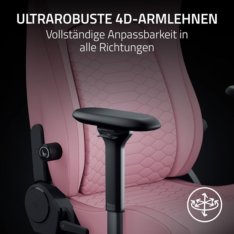 Iskur V2 NewGen - Ergonomischer Gaming-Stuhl mit atmungsaktivem Gen-2 EPU-Leder mit Cooltouch Technologie - Hyperflex Lordosenstütze - breite Schulterbögen und Sitzfläche | Quartz