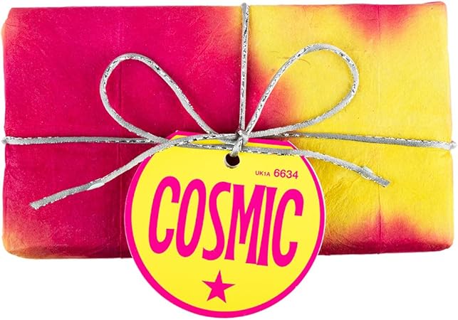 Amazon Lush ラッシュ Cosmic コズミック ギフト ラメ入り インターギャラクティック トワイライトムーン セット バスボム 自然派化粧品 天然成分 入浴剤 グレープフルーツオイル ピンクとブルーの美しい彩 炭酸入浴剤 通販