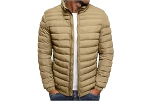 Bubble Jacket for Men Lightweight Warm Winter Coats Water Repellent Windproof Insulated Packable Down Puffer Jacket