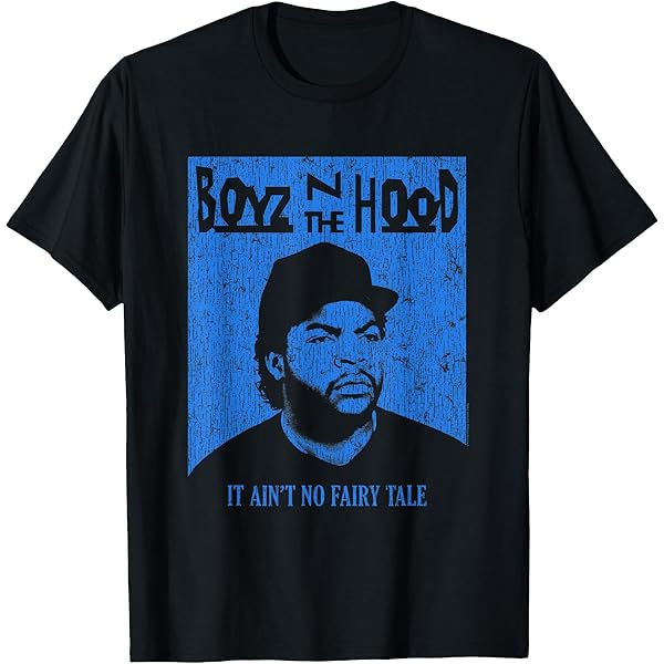 Amazon.com: Boyz n the Hood Group with Blue Logo T-Shirt