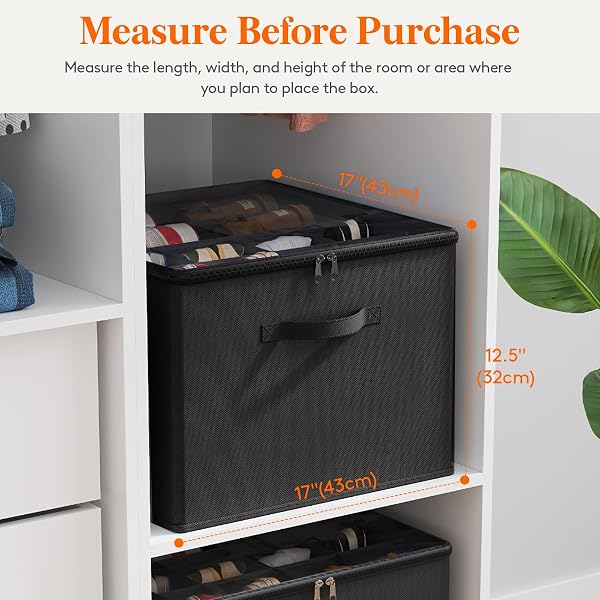 LIFEWIT SHOE STORAGE ORGANIZER FOR CLOSET, FABRIC LARGE SHOE BOX STORAGE CONTAINERS WITH CLEAR COVER, FOLDABLE BINS FOR BOOTS HEELS SNEAKERS FITS 36-48 PAIRS (EACH 12-16 PAIRS) 3 PACK BLACK