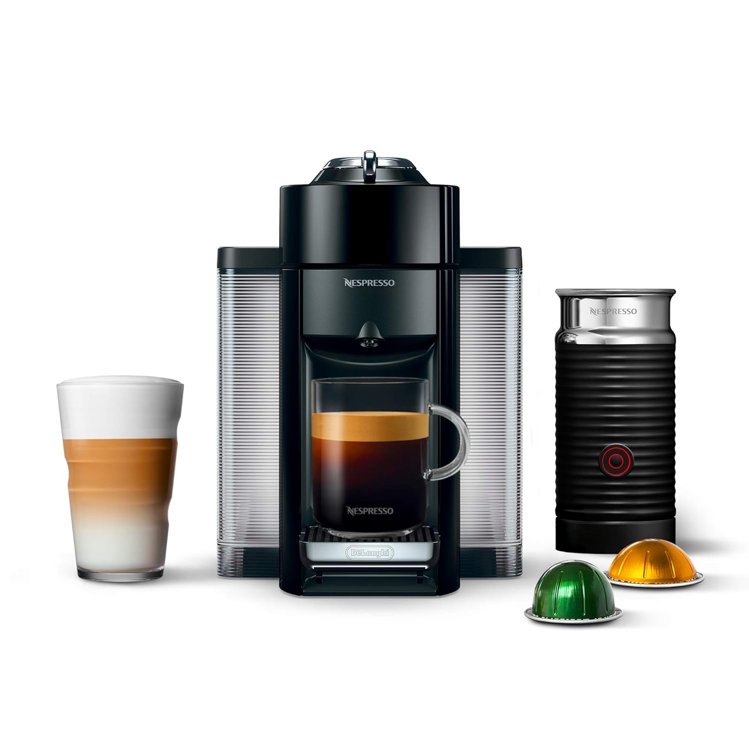 Buy Nespresso Vertuo Evoluo Coffee And Espresso Machine With Aeroccino By De Longhi Black Online At Low Prices In India Amazon In
