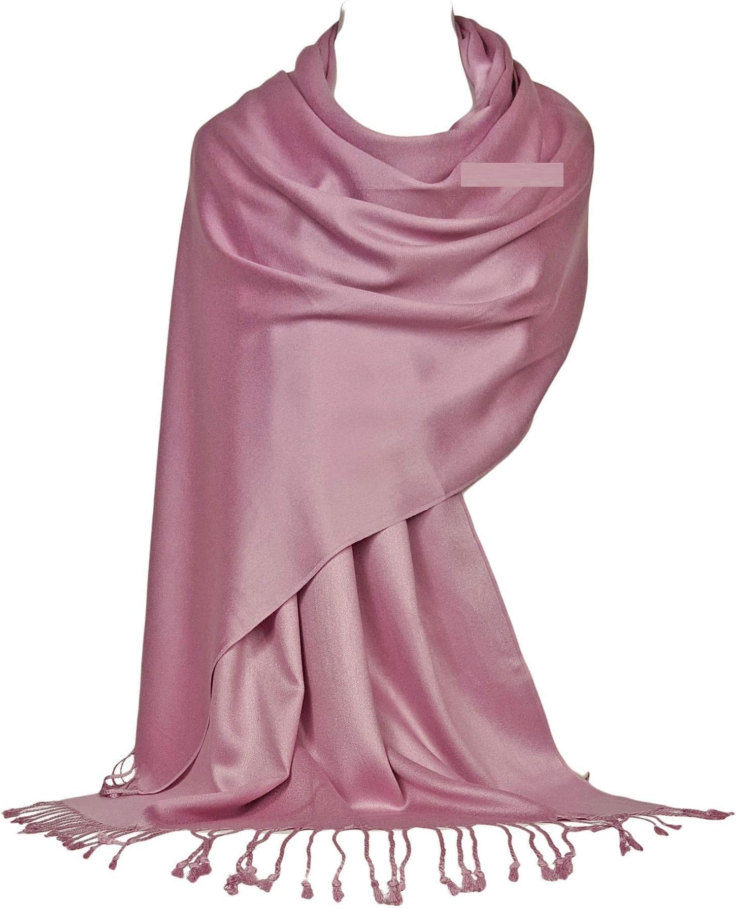 Smooth Shiny Surface Pashmina Style Scarf (L9)