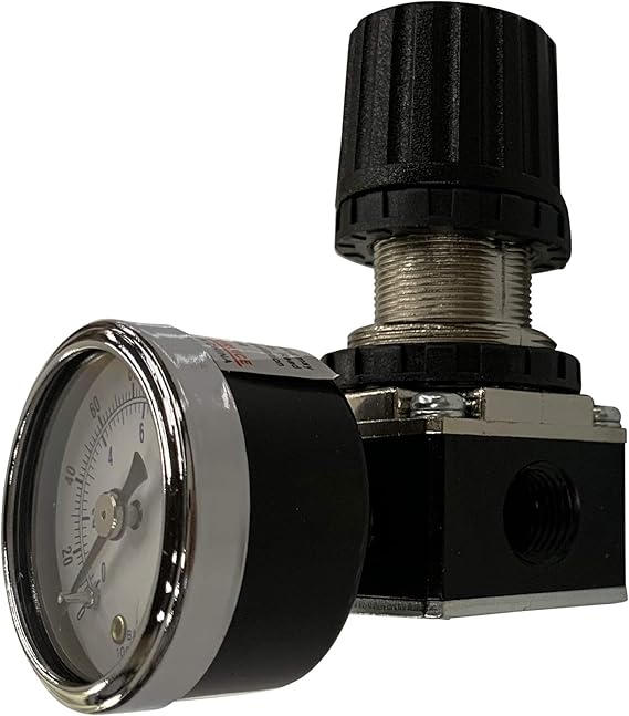 MINI PRESSURE REGULATOR FOR COMPRESSED AIR SYSTEMS, 1/4" NPT PORTS