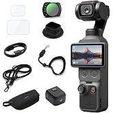 DJI Osmo Pocket 4 Traveler Combo, 4K Gimbal Camera | 1&Prime; CMOS &amp; 4K/240fps, 3-Axis Stabilization, 2&times; Lossless Zoom, 107GB Built-in Storage, 10-bit D-Log