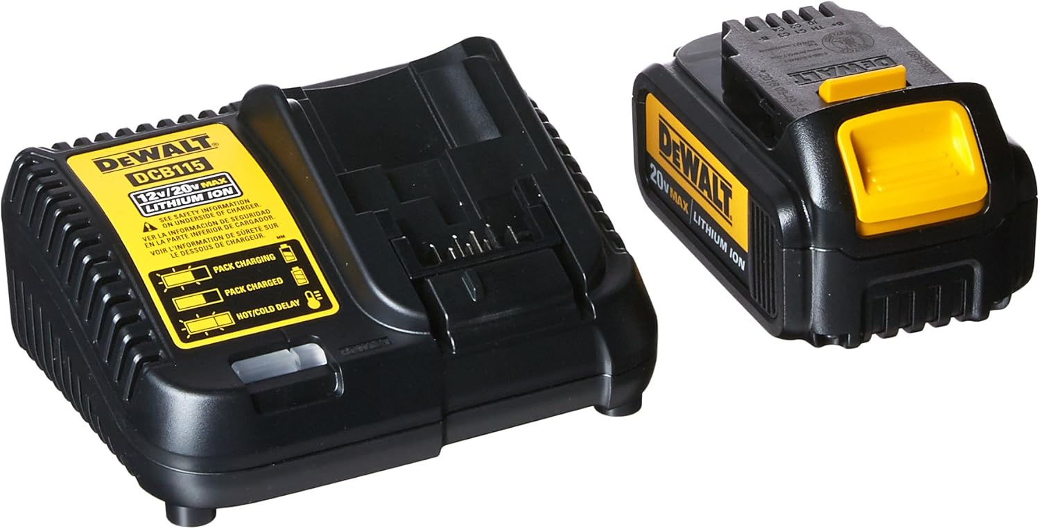 DEWALT 20V MAX Battery Pack with Charger, 3-Ah (DCB230C) - - 