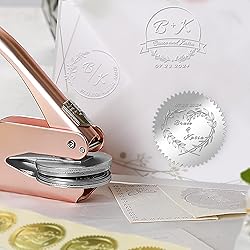 OFCCUSTOM Wedding Embosser Personalized Name Date