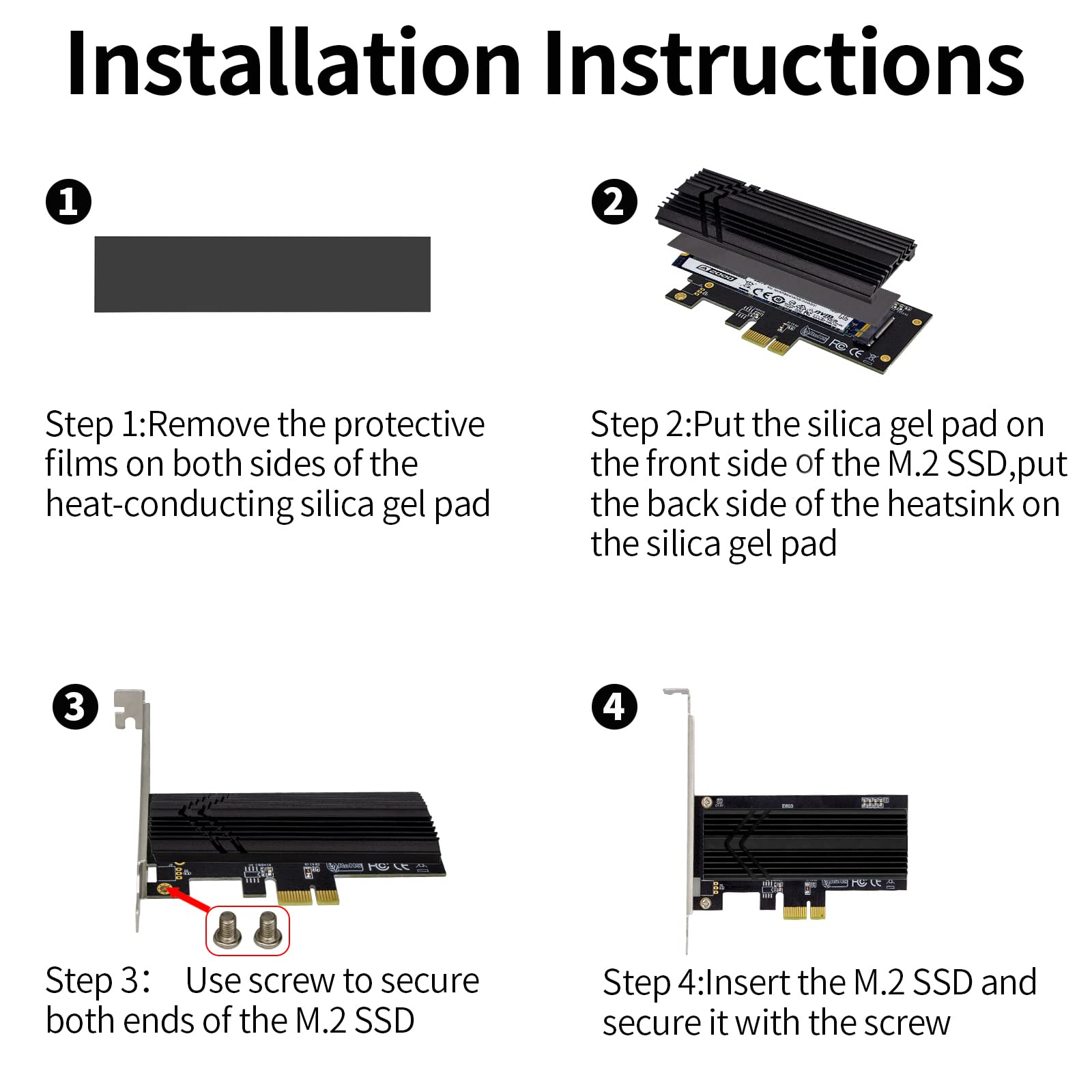 Actimed M.2 Nvme Pcie Adapter Customer Review Highlights Showing Thermal Performance