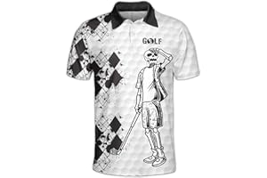 PAGYMO Golf Shirts for Men Funny Golf Shirts for Men Hawaiian Polo Shirts for Men Golf Gift