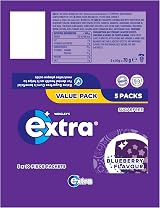 Extra Blueberry Sugar Free Chewing Gum Multipack 50 Pieces view 8