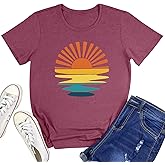 BLACKMYTH Women Sunshine Shirts Cute Graphic Tee Tops
