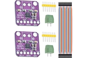 DAOKI 2PCS MAX98357 Audio Power Amplifier Module I2S Class D Filterless Audio Amplifiers Board for Arduino, Raspberry Pi, Esp