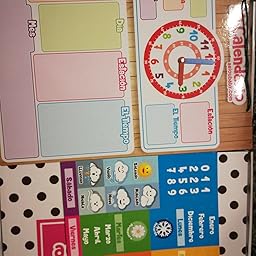 aeioubaby.com Calendario Reloj Magnético Infantil, Juego Educativo ...