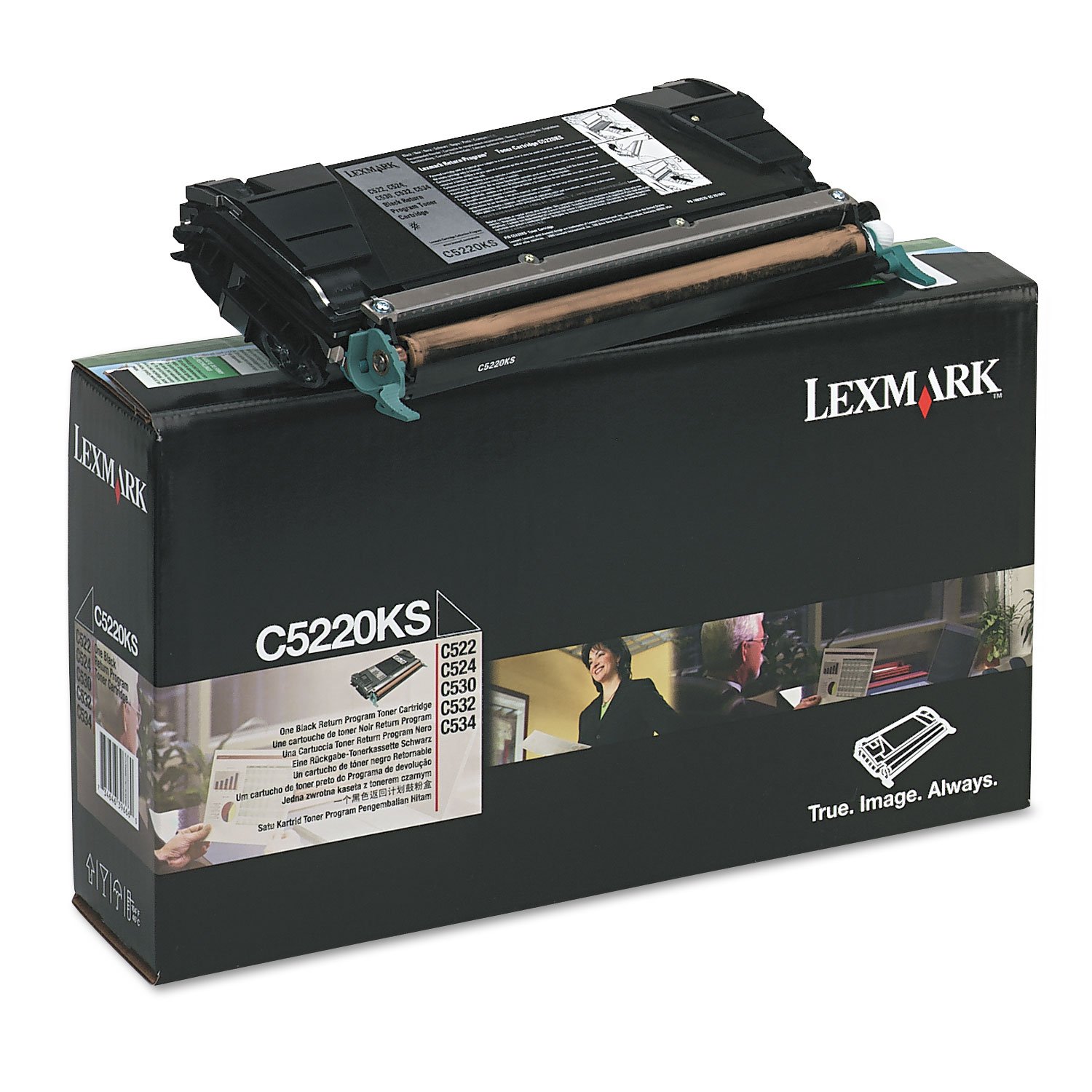Lexmark C5220KS black colour laser cartridge C5222KS for C522 C524 , C522n, C524n, C524dn C524dtn C530 C530DN C532 C532DN C530N C532N C534 C534N C534DN C534DTN