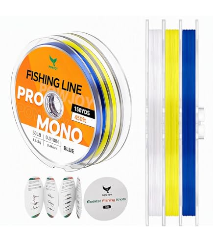 Lee Fisher Joy Fish Spool Monofilament Fishing Line, 80 lb, Clear : Sports & Outdoors