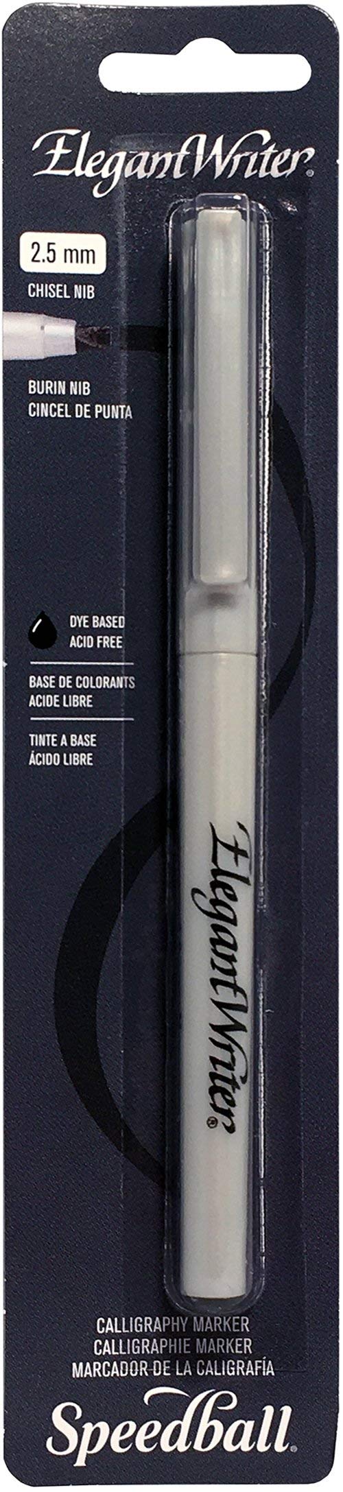 Speedball Elegant Writer Pen Medium Carded Black, Medium Tip Pen, Calligraphy, Writing, Card, Hand Writing, Drawing Essentials