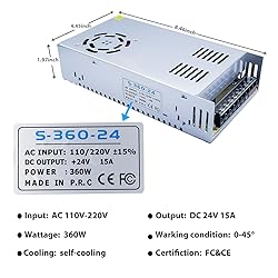 24V 15A Switching Power Supply, AC/DC Voltage