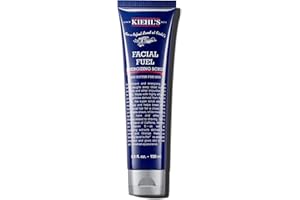 Kiehl's Facial Fuel Exfoliating Face Scrub, Facial Cleanser for Men, Smooths Skin & Removes Dead Skin, Dirt & Oil, Helps Soften Tough Facial Hair, with Caffeine, Menthol, Vitamin E & Citrus Extracts