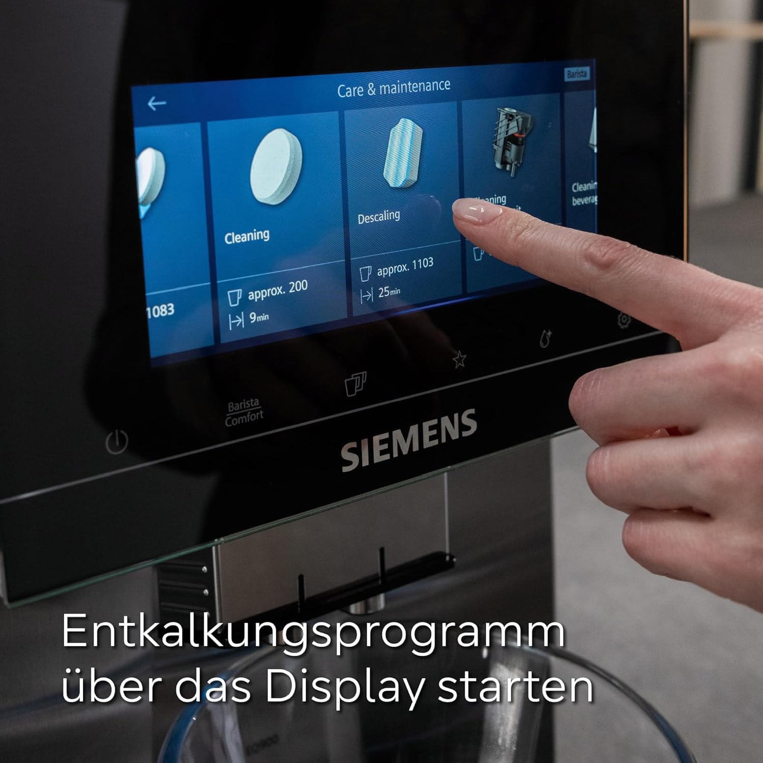 Siemens Entkalkungstabletten TZ80002A, 3 Stück, entfernt Kalkablagerungen und schützt vor Korrosion, Original-Zubehör, passend für Kaffeevollautomaten der EQ Reihe, sowie Einbauvollautomaten 4