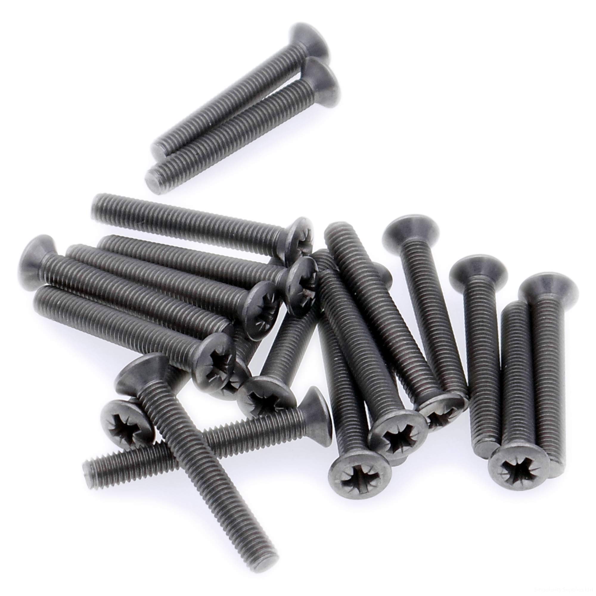 M2 (2mm x 4mm) Pozi Raised Countersunk Machine Screw (Bolt) - Stainless Steel (A2) (Pack of 20) — image 1
