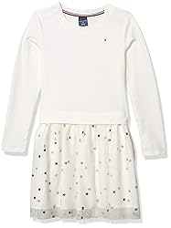 Tommy Hilfiger Girls' Adaptive Dress with Velcro