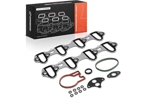 A-Premium Lower Engine Intake Manifold Gasket Set Compatible with Chevy, GMC, Hummer, Cadillac, Saab, Isuzu & GM Cars - 99-17