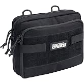 EXCELLENT ELITE SPANKER Tactical Molle Admin Pouch Utility Organizer EDC Medical Bag Utility EDC Tool Pouch with Shoulder Strap Attachment Pouches Waist Bag