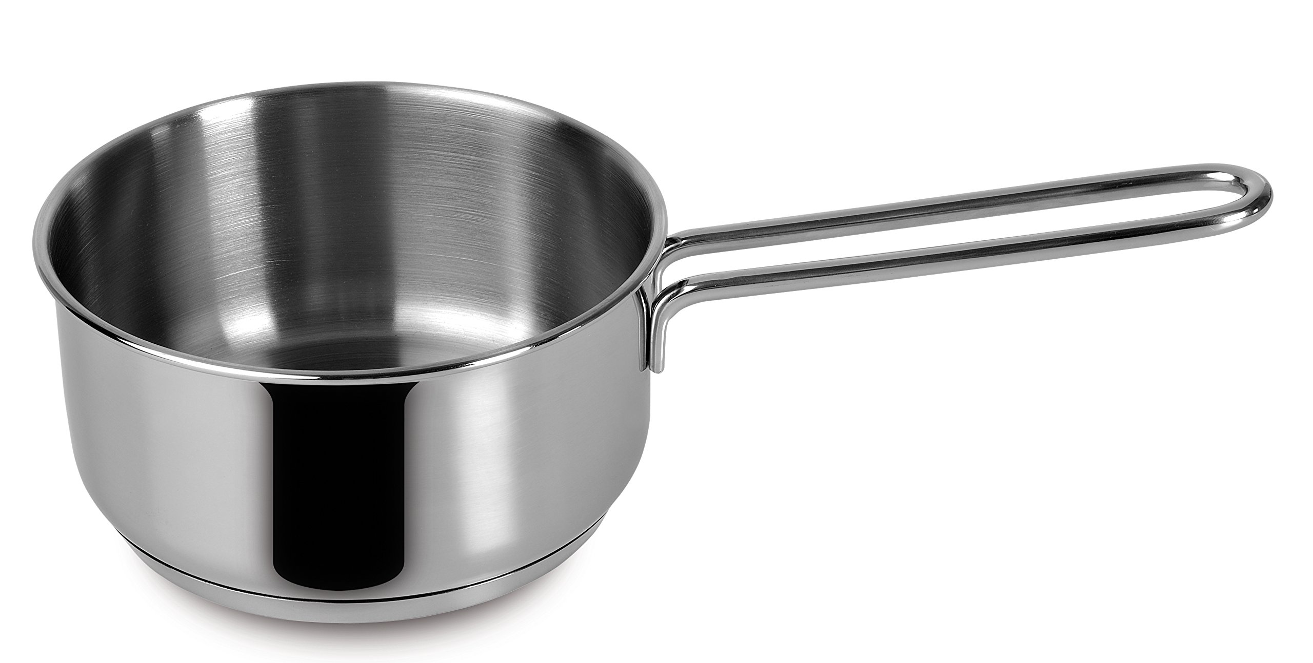 Lagostina Every Deep Casserole Ø 14 cm in 18/10 Stainless Steel with Lagoseal Plus Bottom, Satin Exterior and Wide Handles, Suitable for All Heat Sources, Including Induction
