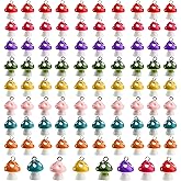 Youeon 80 Pcs Mushroom Pendant Charms, Colorful Mushroom Resin Charms for Jewelry Making, DIY Pendant Ornament for Bracelets Necklaces Earrings Keychains DIY Crafts