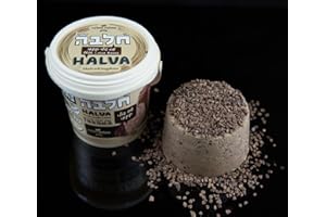 Halva Kingdom, Halva Bucket, Vegan Dessert | Healthy Ingredients, Gluten Free, Kosher Certified, Pure Sesame Seeds, Halva Bucket - 400 Gram (Premium Chocolate)