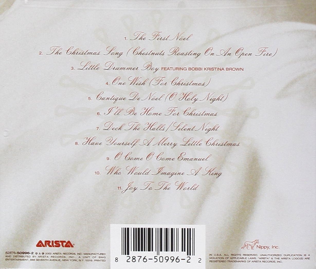 Amazon One Wish The Holiday Album Houston Whitney クリスマス ミュージック