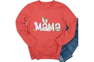 Dahuiya Easter Peeps Sweatshirts Womens Teacher Shirts Cute Bunny Easter Outfit