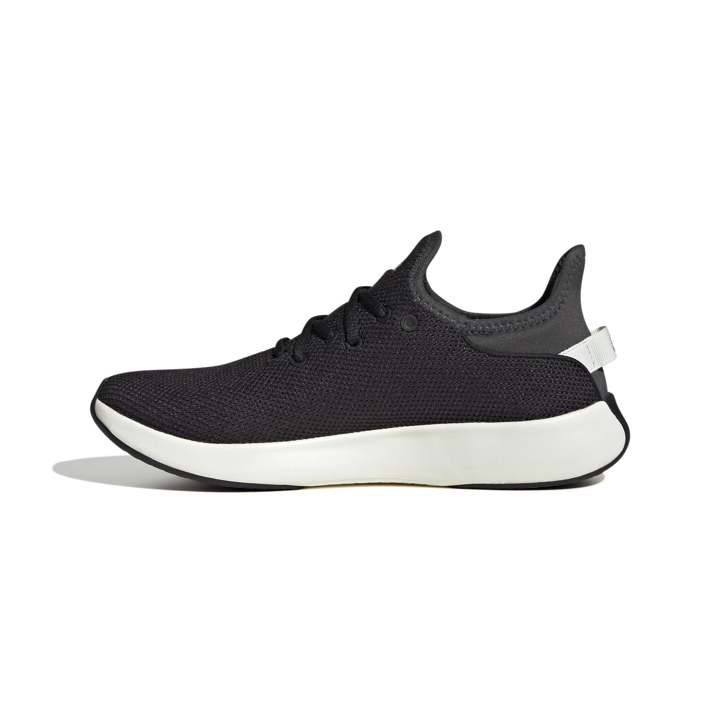 adidas Women’s Cloudfoam Pure Sneaker, Black/Black/Grey, 9.5