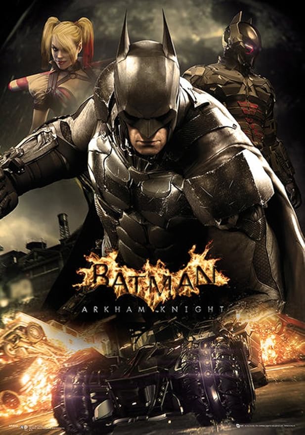 Batman Arkham Knight Battle Metallic Poster Print 47x67 cm Amazon.co