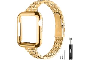QUNDAXI Slim Watch Band Compatible with Apple Watch 41mm 45mm 42mm 44mm 40mm 38mm Metal Stainless Steel Watchband Suitable for iWatch 10/9/8/7/6/5/4/3/2/1/SE Series Women Luxury Strap