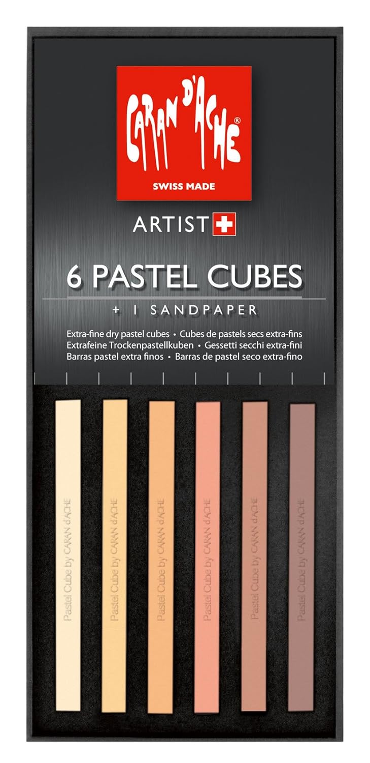 Caran d Ache PASTEL CUBES 6 Gessetti Secchi Extra Fini Carta per Affilare 7806 010 INCARNATO Amazon Casa e cucina