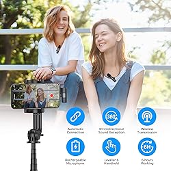 Moman Wireless Lavalier Microphone for iPhone, 2