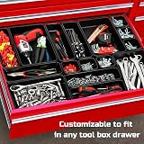 Ksrnsne 32 Pack Black Plastic Tool Box Organizers Tray Drawer Dividers Desktop view 2