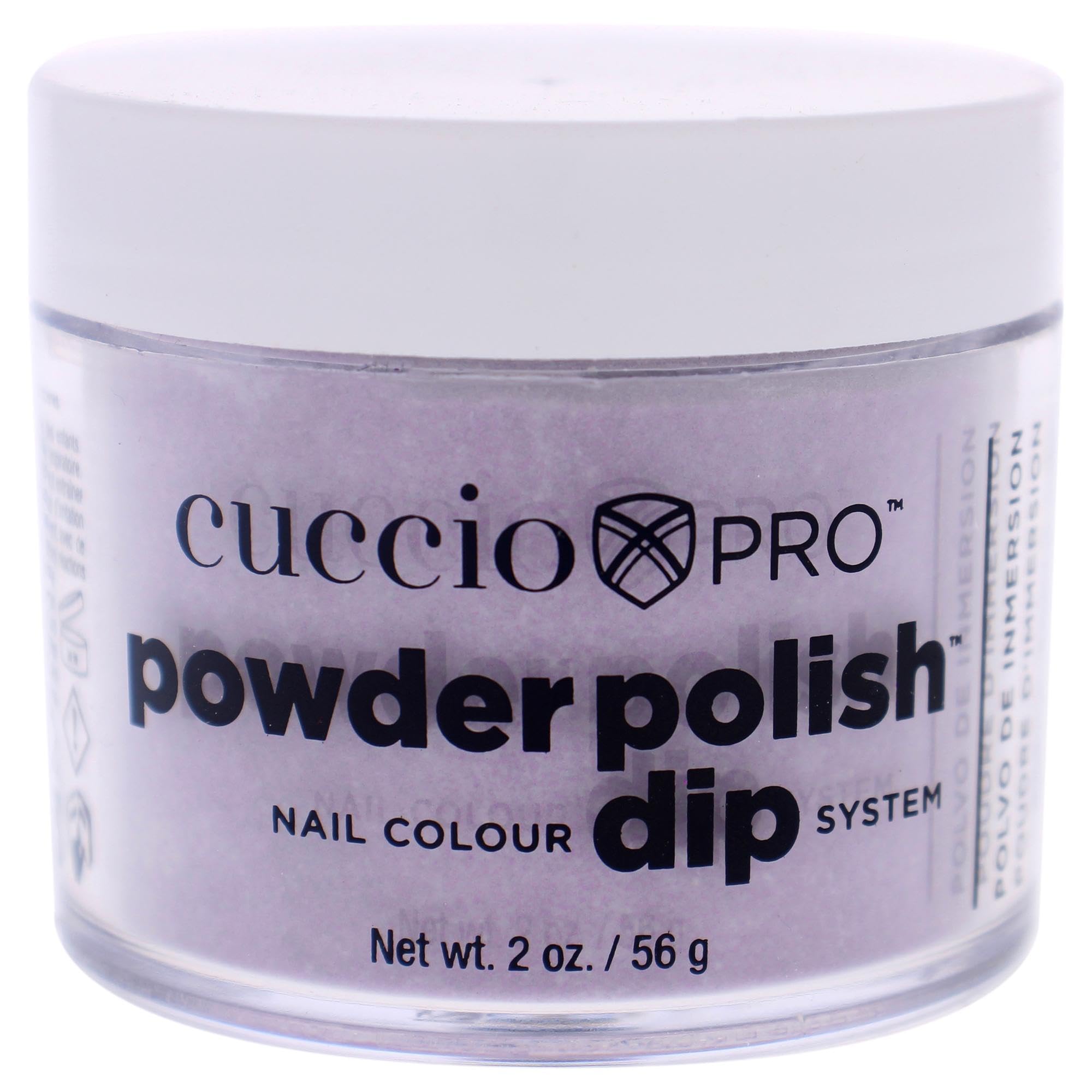 Cuccio Powder Polish Dip 56 g, Fuchsia Pink Glitter