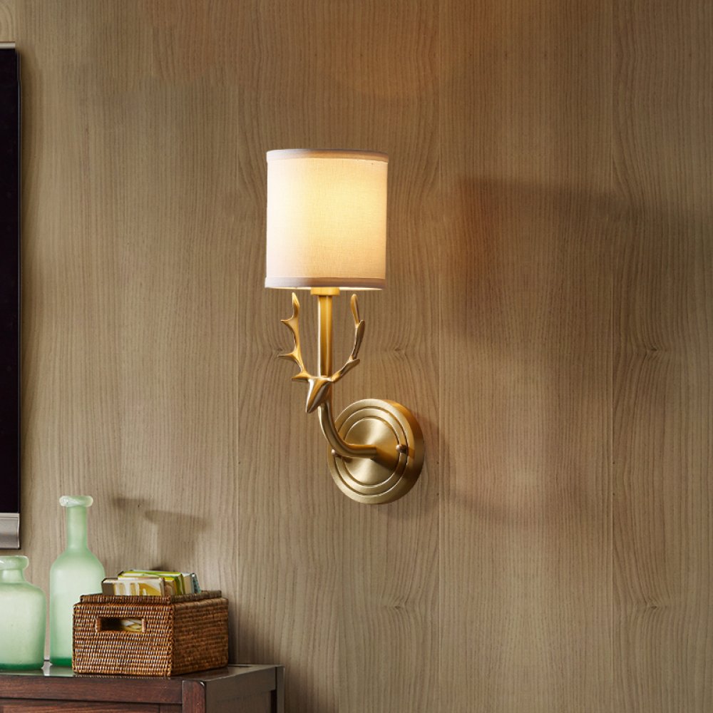 Lzk Kupfer Geweih Wandleuchte Schlafzimmer Nachttischlampe
