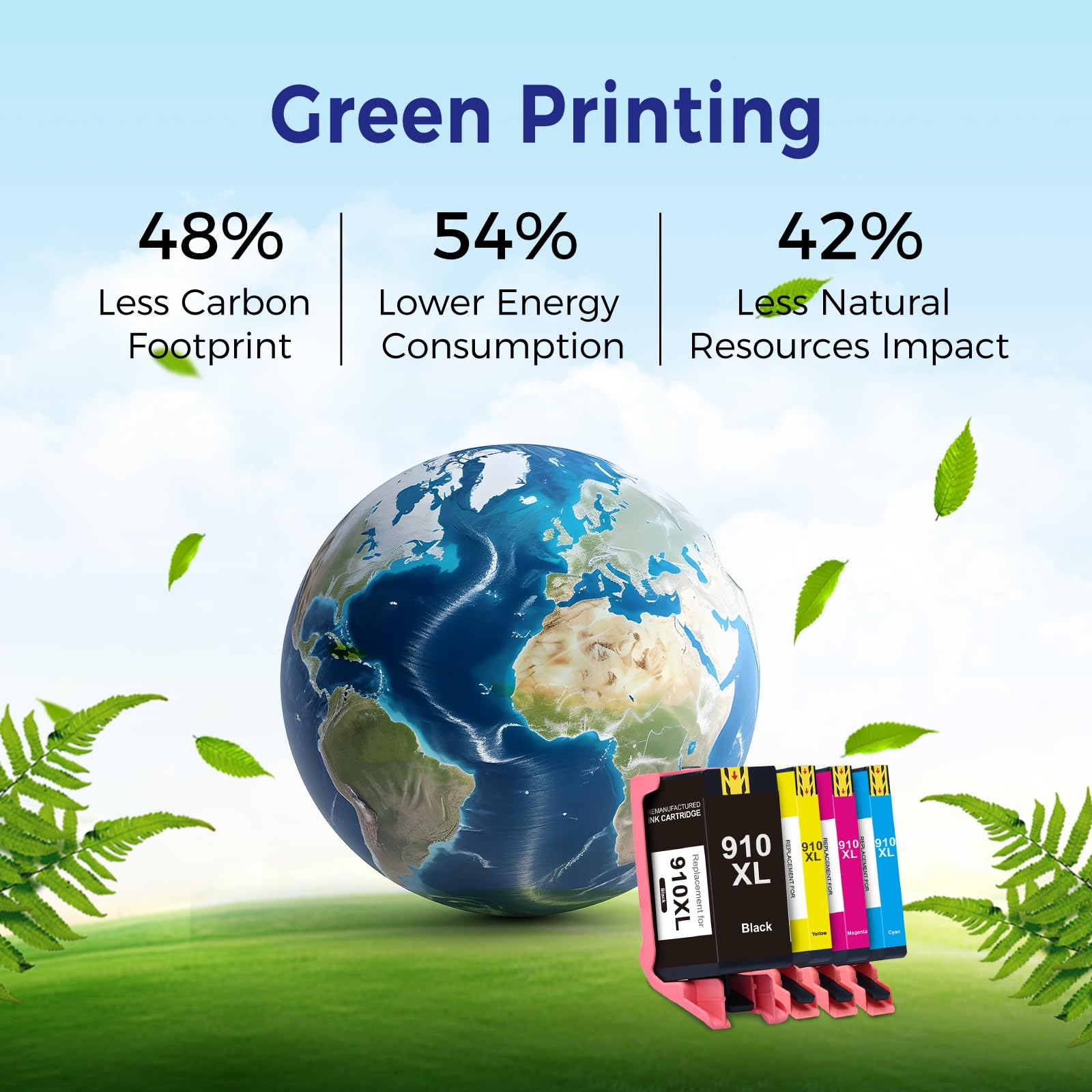 TOKYOINK 910XL Compatible Replacement for HP Ink 910XL Ink Cartridges Black Color Combo Pack for OfficeJet 8010 8010e 8015 8015e 8022 8022e OfficeJet Pro 8020 8020e 8025 8025e 8028 8028e 8035 8035e