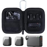 Lebakort Storage Case Compatible with DJI Mic Mini (2 TX + 1 RX) Wireless Lavalier Microphone (Storage Case for Mic)