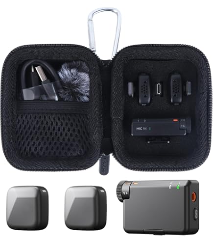 Amazon.com: Carrying Case Storage Bag for DJI Mic (2 TX + 1 RX +