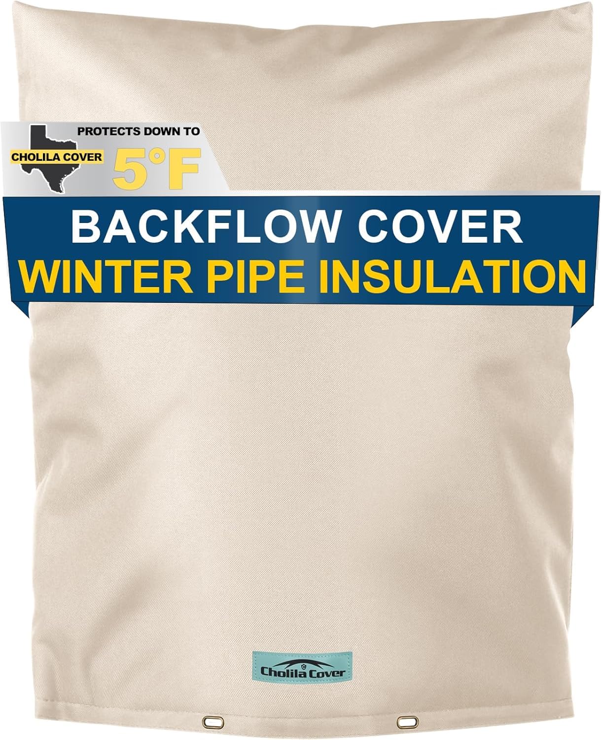 Photo 1 of Cholila Cover Backflow Preventer Cover Insulated (5?F) with Thicker 7 Layers Fabric - 16" W x 20" H with Aluminum Foil Backflow Cover for Winter Pipe Freeze Protection - Sprinkler Covers for Outside